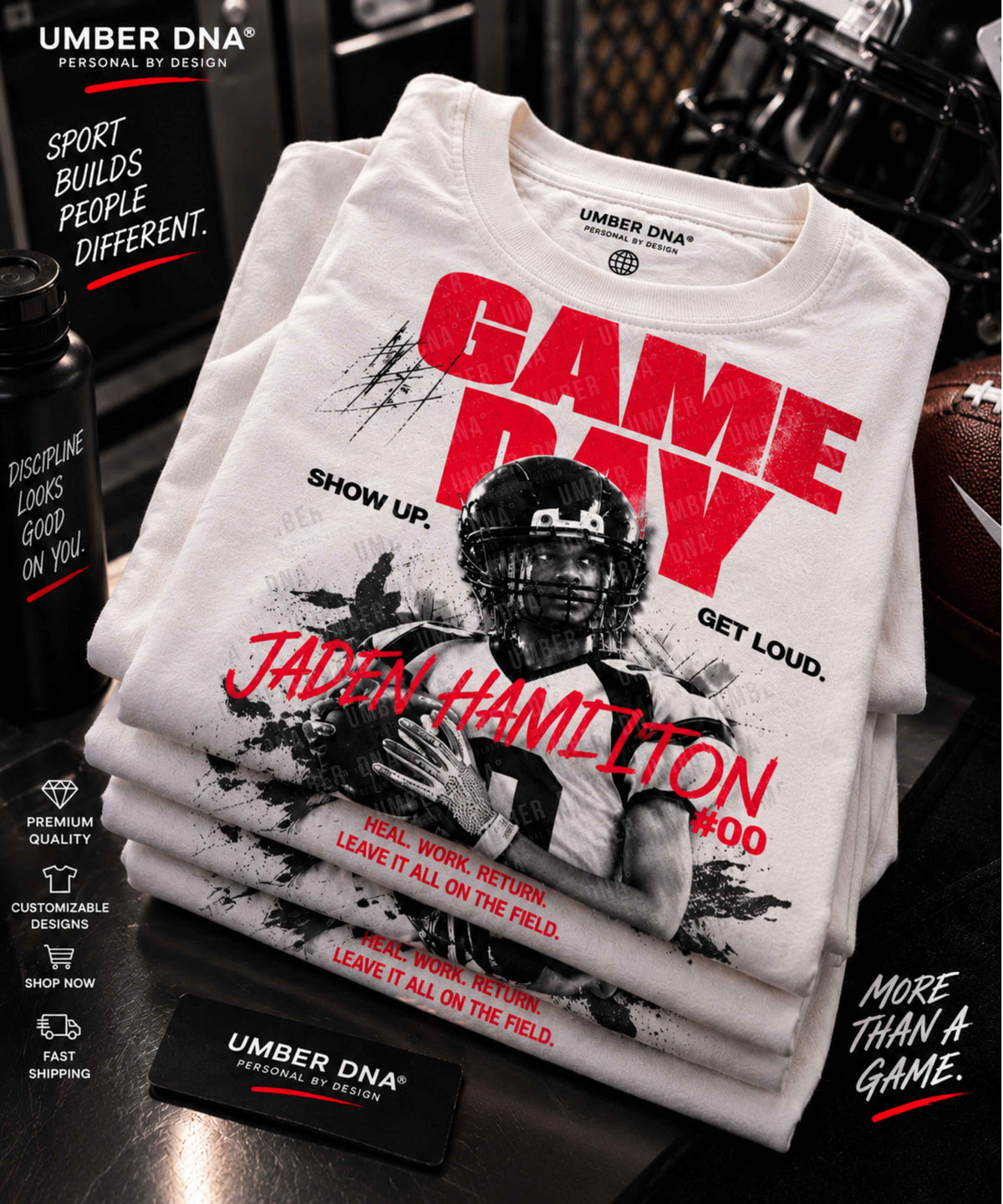 Custom Player Tee — Personalized Name + Number